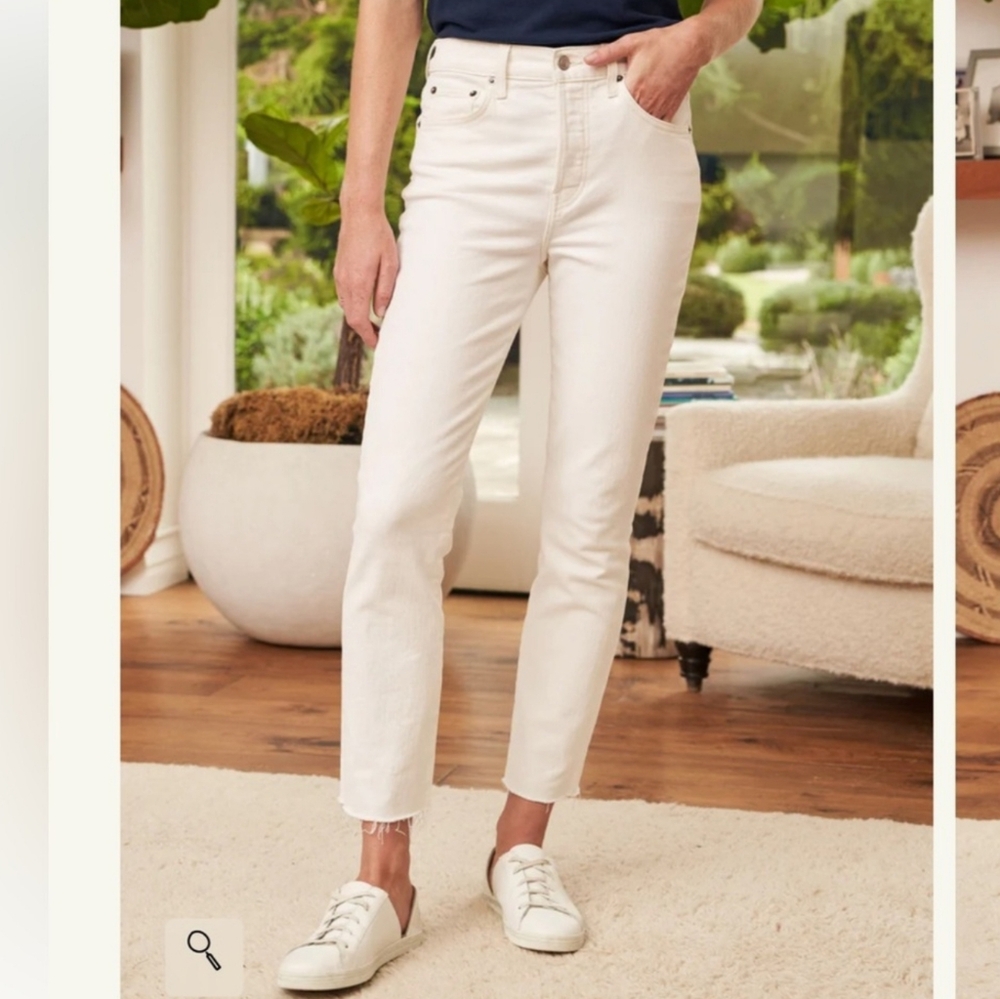 EUC Frank &‎ Eileen Cork Jean Ivory Size 27